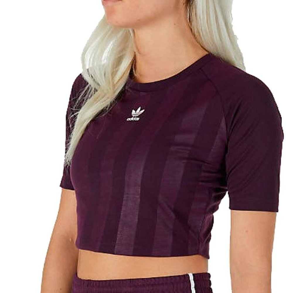 ADIDAS Originals WOMEN'S PURPLE TEE Size XL